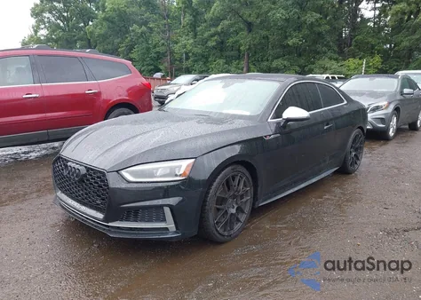 2018 Audi S5 3.0T Premium Plus z USA, uszkodzony, nr VIN WAUP4AF53JA060181